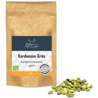 Pfefferdieb Gewürz Wilder Kardamom Kapseln ganz, grün, BIO, 100g, intensives süßlich-scharfes Aroma