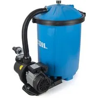 COIL Pool-Filterpumpe Sandfilterpumpe, Poolpumpe Filteranlage, Pool Pumpe, Sandfilter (Pumpenleistung: 3800/4000/8500 l/h, Filterbälle: 256/320/925), Verbrauch: 40W/100W/450W, Tankinhalt: 10,5/12,5l/50l