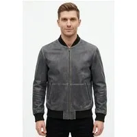 Jack & Jones Lederjacke JJECHARGE LEATHER BOMBER SN