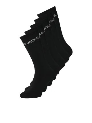 JACK&JONES - JACBASIC LOGO TENNIS SOCK 5 PACK NOOS Black - Gr. - ONE SIZE