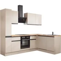 BASIC by Balculina Winkelküche Nizza B/H/T 250x211x60 cm, Breite 250 cm, wahlweise mit E-Geräten und Induktionskochfeld