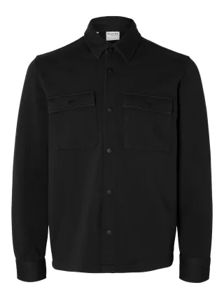 selected men - SLMJACKIE SWEAT JACKET NOOS Black - Gr. - XXL