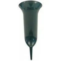 Greemotion Bodenvase (1 St), Grabvase aus Kunststoff, 0,7L, Robuste Blumenvase für Außenbereiche