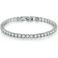 Staufergold Tennisarmband Tennisarmband „Crystal Line“ Silber, handmade with Love!