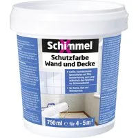 Schimmel X Schimmel-X Schutzfarbe Wand und Decke 750 ml weiß Schimmelentferner
