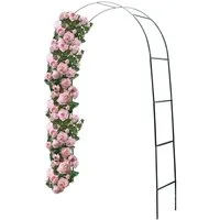 Mojawo Rosenbogen Rosenbogen 240x140x36cm Metall Pergola Rankhilfe Rankgitter Torbogen
