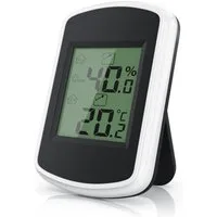 BEARWARE Digitales Thermo-Hygrometer, Indikator für Gewächshaus, Wohnzimmer Innenwetterstation (Haltemagneten, Thermometer Hygrometer, Temperatur und Luftfeuchtigkeit Messgerät)