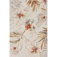 TaraCarpet Teppich TaraCarpet In und Outdoor Teppich Fantasy Lilie, rechteckig, Höhe: 5 mm, Lilie grau Wohnzimmer Balkon Terrasse Esszimmer 160X230