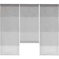 EXPERIENCE Scheibengardine Miniflächen Set Scheibengardine transparent 3-teilig 30 cm, Stangendurchzug, transparent, Voile, 3er Set Miniflächen