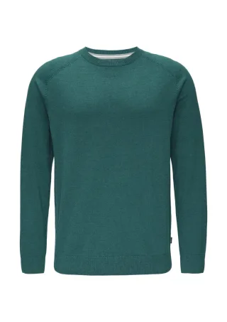 s.Oliver Red Label - Strickpullover mit Rippbündchen blau - Gr. - XXL