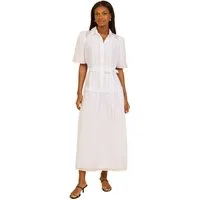 LIPSY Midikleid Hemdblusenkleid in Midilänge mit Gaze (1-tlg)