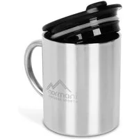 normani Becher Doppelwandiger Thermobecher mit Trinkdeckel, Edelstahl, Outdoor Tasse Edelstahlbecher Thermotasse