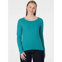 Ragwear Langarmshirt FLLORAH LONG GOTS Bestseller aus Single Jersey mit softem Finish und Knöpfen