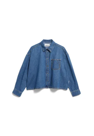 Armedangels - NALAANI DENIM BLOUSE sea foam - Gr. - M
