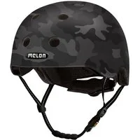 Melon Fahrradhelm Camouflage Black (matte), super leicht, Magnetverschluss, größenverstellbar, mehr als 50 Designs