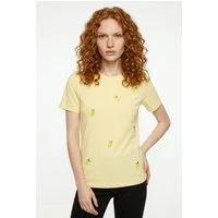 ONLY CARMAKOMA Kurzarmshirt CARKITA LIFE S/S PEARL TOP JRS