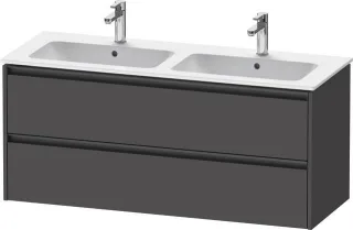 Duravit Ketho.2 Waschtischunterbau wandhängend Graphit Matt 1280x480x550 mm - K25266049490000 K25266049490000