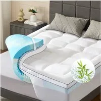 NicePlus, Topper Matratzentopper, 7 cm hoch, Topper für Boxspringbett, ergonomisch, atmungsaktiv, Waschbar Bezug