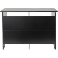 MUSIC STORE Keyboardständer, (Digital DJ Desk Robuster DJ-Tisch Für Größere Controller und Mixer 2. Etage für Effektgeräte und Zubehör Kabelmulden Massive Holzkonstruktion 1200x890x430mm Schwarz, DJ-Möbel, DJ-Tische), Digital DJ Desk, Robuster DJ-Tis