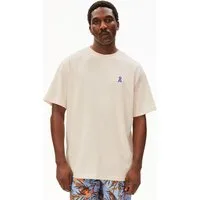 Armedangels Print-Shirt MAARKOS NO PLASTIC T-Shirt aus 100% Bio-Baumwolle Relaxed Fit