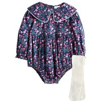 Next Strampler Baby Pluderhose Strampler mit Strumpfhose (2-tlg)