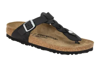 Birkenstock 1021360 BS Gizeh_BS Damen Pantoletten schwarz Naturleder fu?freun...