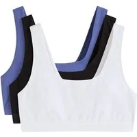 bonprix Bustier (Packung, 3er) mit Baumwolle, im 3er-Pack, in mehreren Konfektionsgrößen