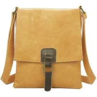 ITALYSHOP24 Schultertasche Damen Tasche Messenger Cross Over Body Bag Umhängetasche Modern Style, Highlight City Shopping Begleiter, für Tablet, Geldbörse Handy & mehr