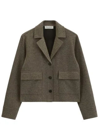 Marc OPolo Casual - Kurzer Jersey-Blazer braun - Gr. - 34