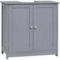 Woltu Waschbeckenunterschrank (1-St) Badezimmerschrank mit 2 Türen, 60x60x30cm, Holz