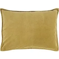 Ib Laursen Kissenhülle Kissenhülle Kissenbezug Samt Velour Senf Gelb 70x50cm Ib Laursen 6229