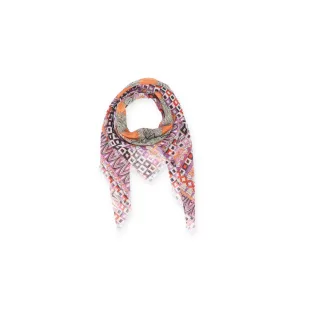 Halsüberkopf Accessoires - Tuch Paisley 120x120 pink - Gr. - OS