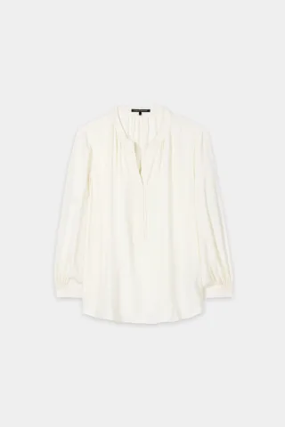 Luisa Cerano - Locker geschnittene Tunika-Bluse aus fließendem... off white - Gr. - 44