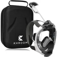 Khroom Schnorchel Schnorchelmaske Kinder / Erwachsene Tauchermaske Vollgesichtsmaske (Seaview Y, Full Face Maske zum Schnorcheln), CO2 geprüfte Vollmaske, sehr angenehm zu tragen