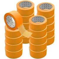 ARLI Kreppband 20x Kreppband Goldband 50 mm x 50m Acrylat ECO (20er Set, 20-St., Rollen) Acrylat Abdeckbänder für Maler und Lackierer economy