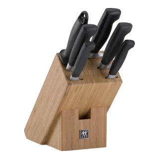 ZWILLING VIER STERNE 7-tlg, Messerblockset, Natur