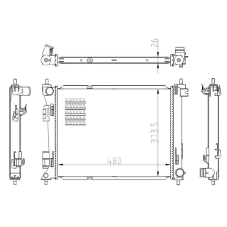 NRF Motork?hler gel?tet Kia Rio Stonic 550039