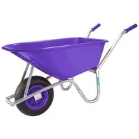 TRUTZHOLM Schubkarre 100L 250 kg Gartenschubkarre Schiebkarre schlagfeste Mulde, verstärkter Rahmen,Schutzbügel
