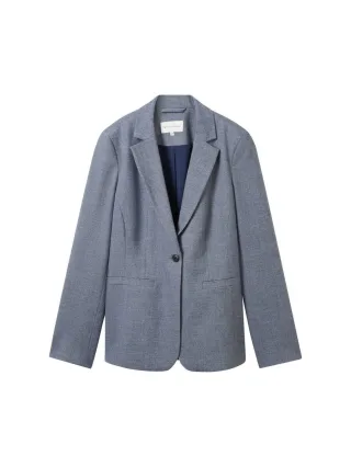 Tom Tailor - Blazer im Denim-Look blau - Gr. - 40