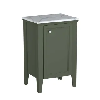 VitrA Valarte Halbhochschrank Breite 54 cm Höhe 83 cm 1 Tür Türanschlag rechts Vintage Grün,65811 65811