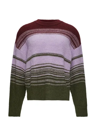 s.Oliver - Strickpullover lila/olive - Gr. - 44