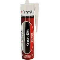 Fermit Dichtstoff Kessel-Kitt Super +1300°C Hochtemperatur Ofenkitt, Kartusche m. 310 ml