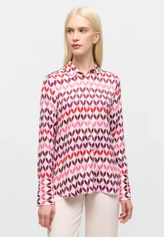 ETERNA - Bluse Viskose Langarm pink - Gr. - 48/Langarm