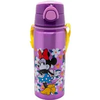 Disney Minnie Mouse Trinkflasche Aluminium Trinkflasche 730 ml mit Strohhalm & Tragegurt