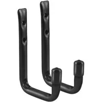 Maclean Wandhalter MC-489 für Reifen, Räder, Leiter, Fahrrad, (2-St), wandmontierter Werkzeughalter Schlauchhalter