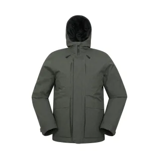 Mountain Warehouse Herren Tempest wasserdichte wattierte Jacke (Khakigrün)