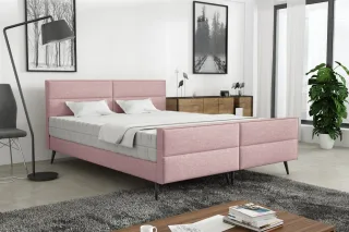 Polsterbett Doppelbett CREMONA 140x200cm Komplettset Stoff Gemma Rosa