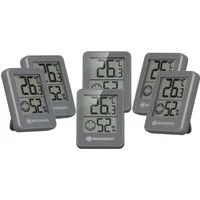 BRESSER Hygrometer ClimaTemp Indicator 6er Set grau