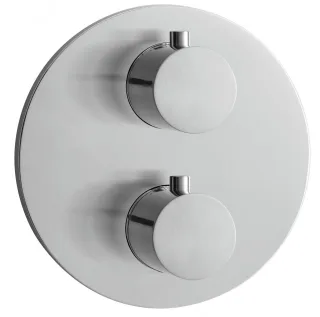 Herzbach Design IX Thermostatarmatur Unterputz Fertigset 1 round plus, 17.500550.1.09 17.500550.1.09