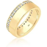 Elli Fingerring Funkelnd 925 Silber, mit Kristallen von Swarovski®